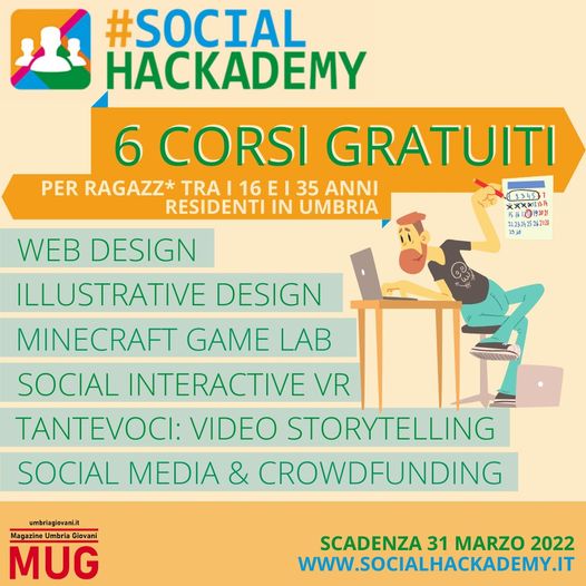 ...6 corsi gratuiti disponibili! #socialhackademy